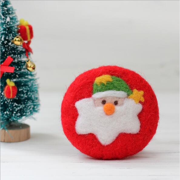 Brooch series wool needlepoint kit wool felt needle felting keychain craft needlecraft DIY handmade: X