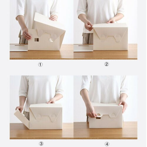 Portable Multifunctional Minimalist PP Books File Box Paper Holders Office Documents Desktop Organizer Kit