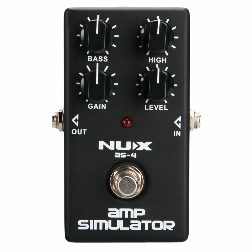 NUX AS-4 Amplifier Simulator Pedal AMP Simulator Electric Guitar Effects Pedal Simulate Marshall AMP True Bypass