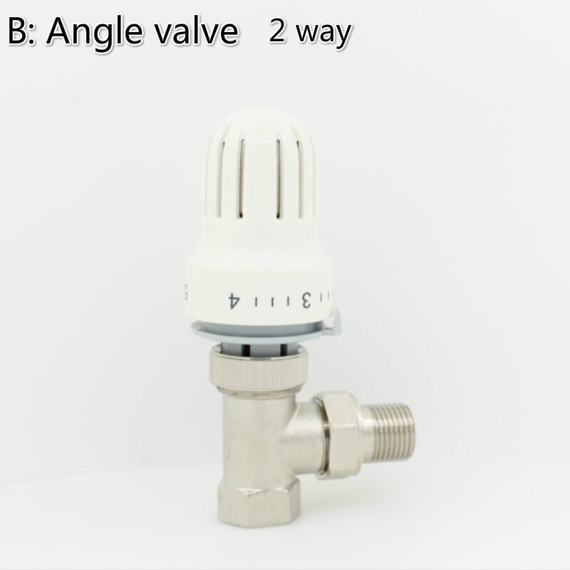 Automatic thermostat radiator control Thermostatic radiator valve brass angel valve Thermostatic radiator head DN15 DN20 DN25