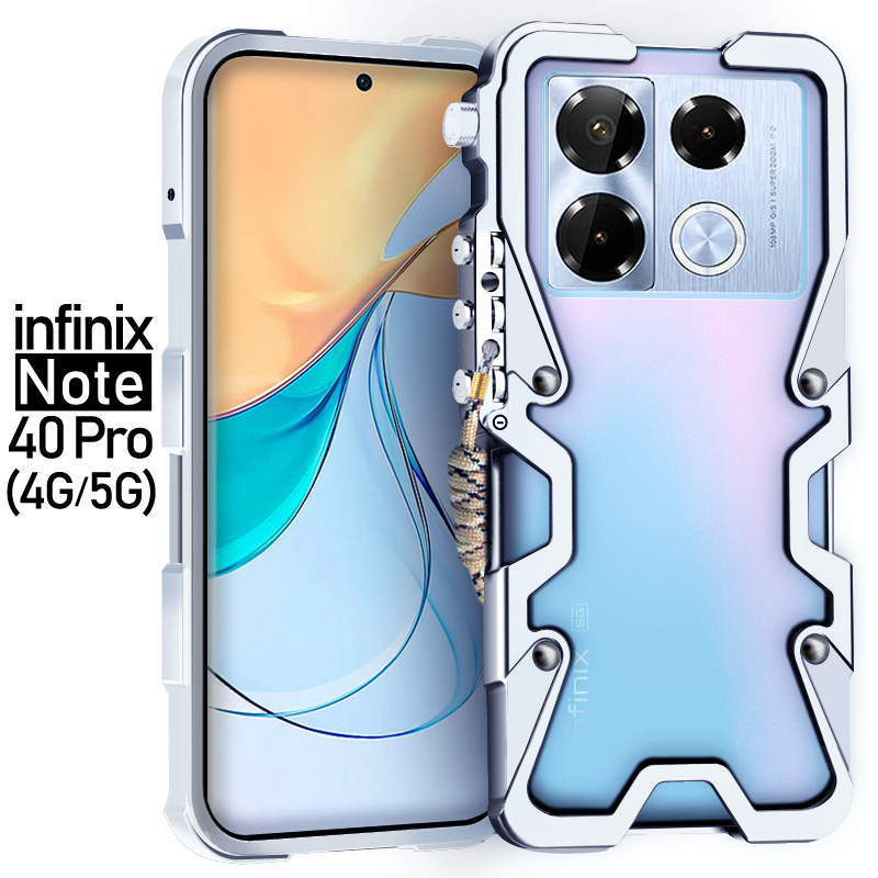 Carcasă metalică pentru infinix  gt 20 gt10 pro, cadru metalic din aluminiu, rezistentă la șocuri, pentru infinix note 30 40 pro zero 30: Roz bronz