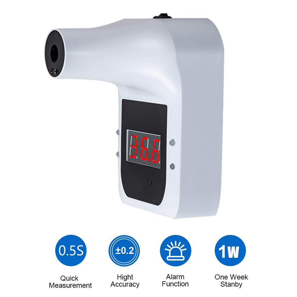 Non-contact IR Infrared Sensor Forehead Hanging Wall Mount LCD Digital Infrared Thermometer High Precision Temperature
