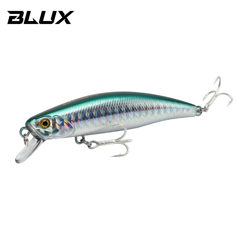 BLUX SPRINT 75SW-señuelo de pesca de peso fijo, piscardo que se hunde, 75mm, 11G, armado con anzuelo BKK Wobbler, aparejos de cebo para trucha, Roca, orilla: Color I