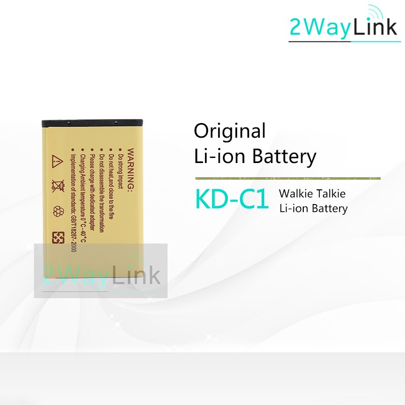 Walkie Talkie KB-5C 1000mAh Li-ion Battery for WLN KD-C1 KD-C2 KD-C10 KD-C50 KD-C51 KD-C52 Compatible with RT22 X6 Radios: 1PC