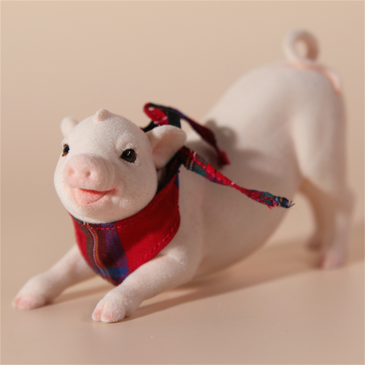 JXK 1:6 Scale The Little Pig Figure Mini Animal Model Collector GK Toy Desktop Decor Small Cute Pet Pig Hand-made Doll: JXK059A3