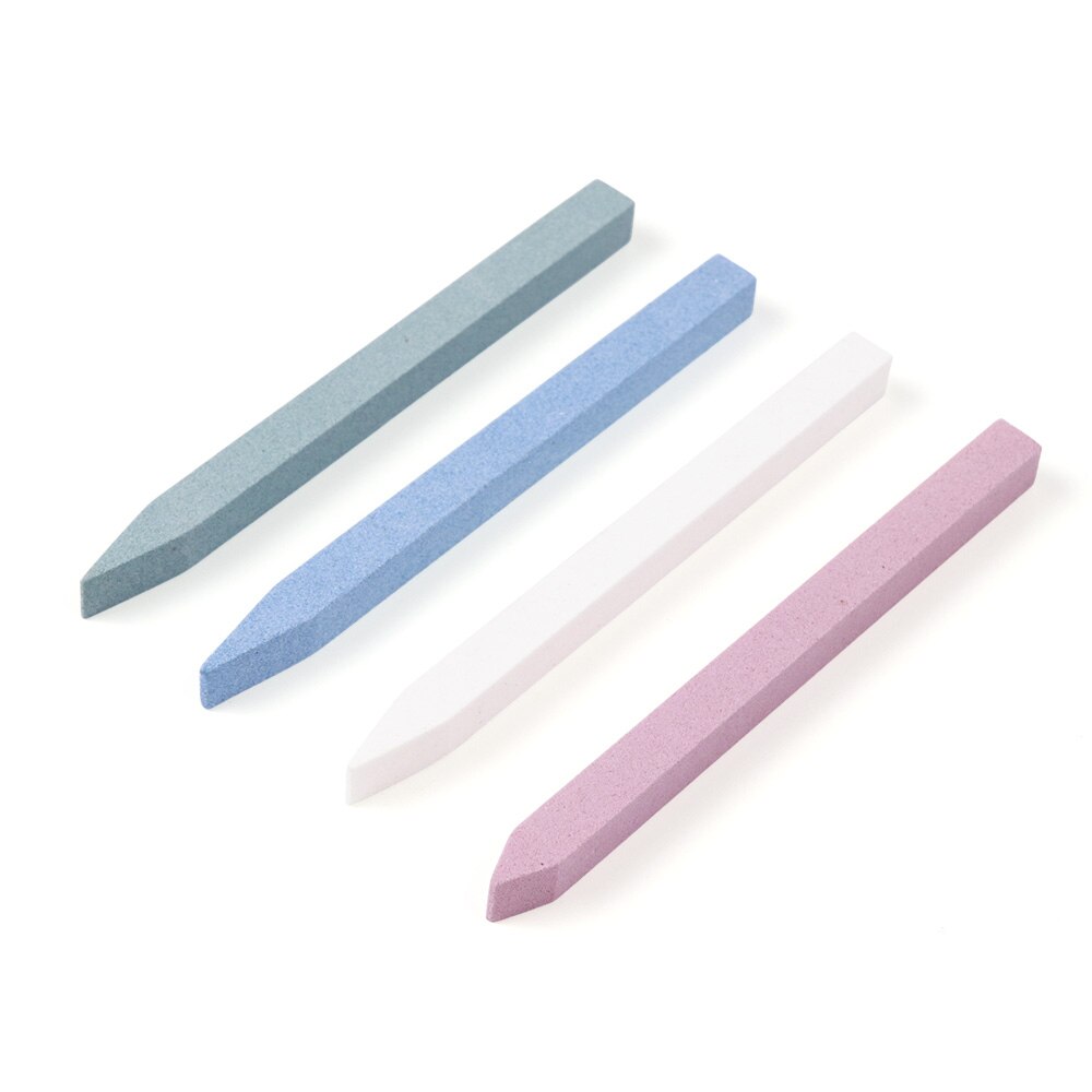 5 Pcs Nail File Cuticle Remover Nail Buffer Quartz Scrubs Steen Slijpen Staaf Gel Polish Manicure Nail Gereedschap JI1000