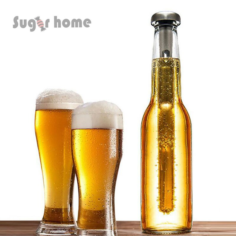 304#Stainless Steel Beer Cooling Stick Wine Chiller Beverage Frozen Stick Ice Cooler Useful Durable Barware