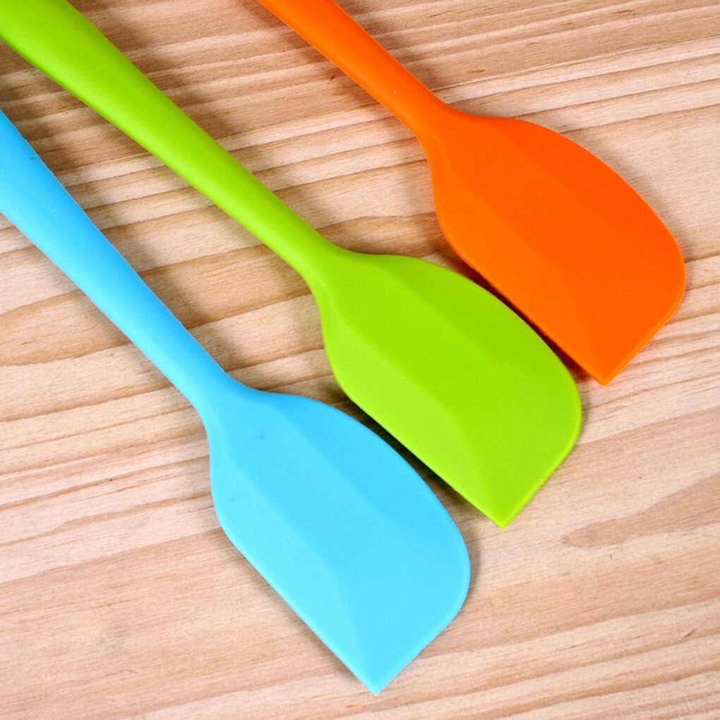 Silicone Spatula Baking Scraper Cake Spoon Cake Spatula Cream Scraper Brush Butter Mixer Cake Brushes Baking Tool Random Color