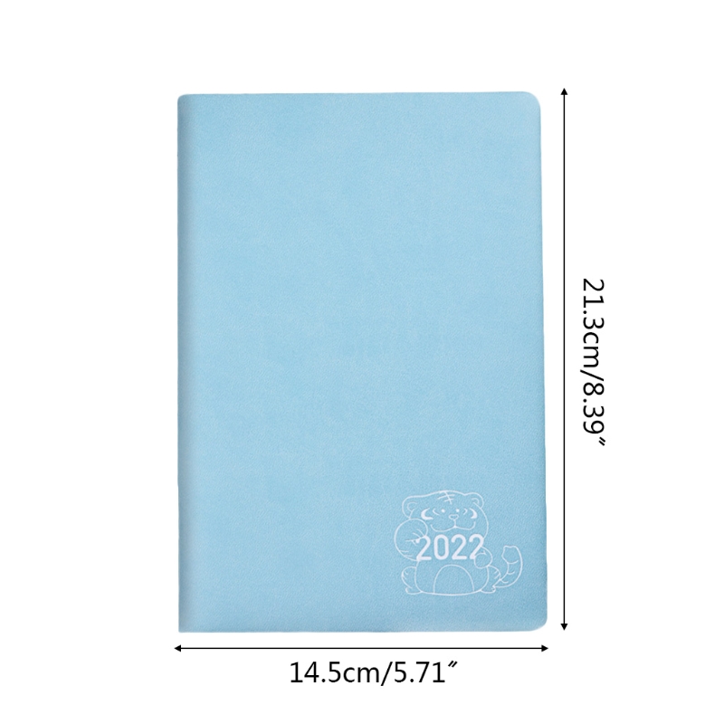 T8DB 2022 Daily Planner Appointment Diary with Hourly Timetable Ribbon Bookmark