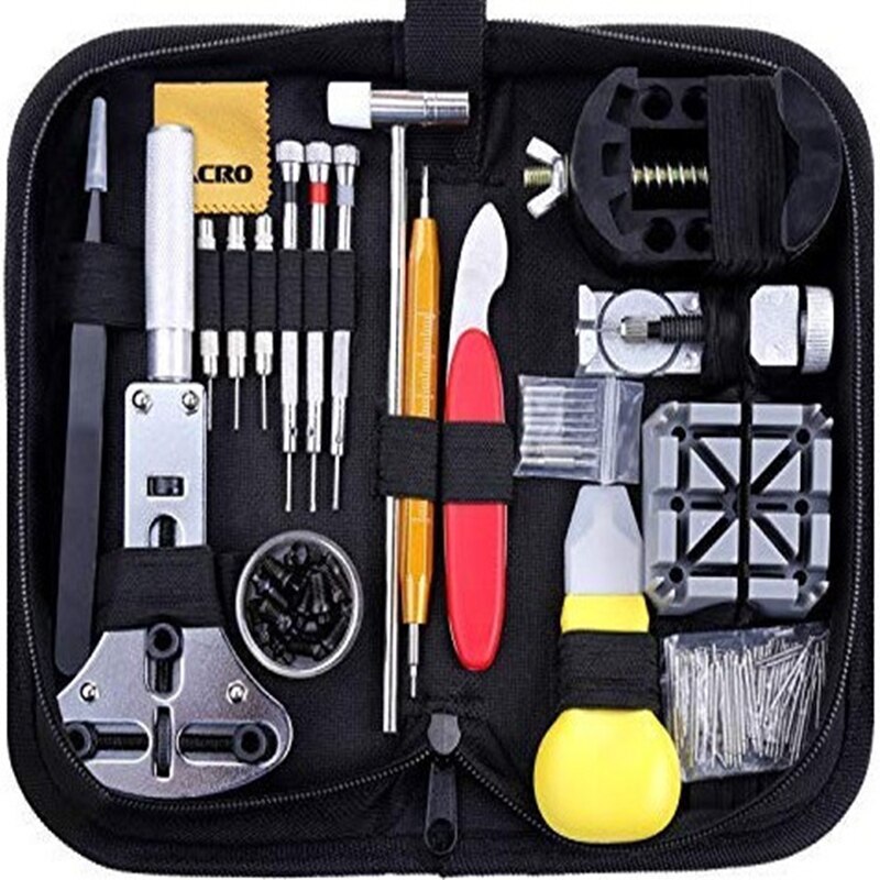 187 stücke Professionelle Uhr Reparatur Werkzeug Kit Uhr Link Pin Remover Fall Opener Pry Frühling Bar Remover Horlogemaker Gereed Reparatur