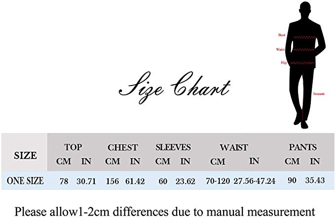 Snailify Men Santa Claus Costume Adult Flannel Santa Costumes 7 pcs Suit