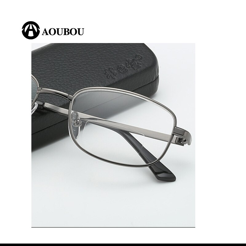 Lunettes de lecture bifocales à Double focalisation, monture complète en métal, loupe pour personnes âgées, pour lire les journaux télécommandés, Anti-éblouissement, gozluk cercevesi bayan gozluk