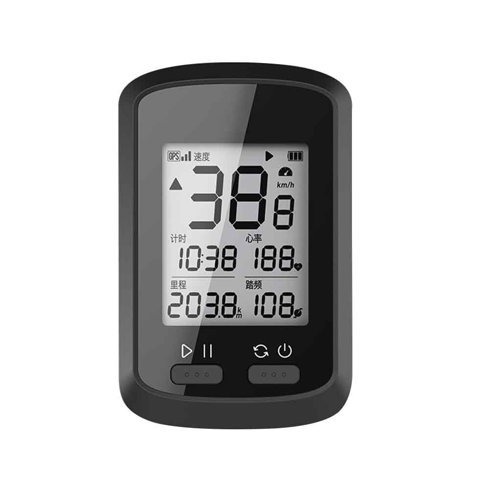 Tracker Road Bicycle Bike Speedometer Stopwatch Digital Backlight Wireless Cycling Computer GPS LCD Display Waterproof IPX7