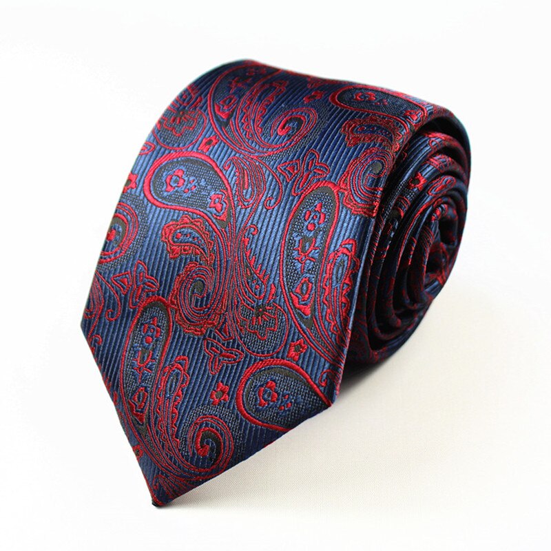 GUSLESON jakość moda męskie krawaty wzór dinozaur czerwone męskie krawaty ślubne 7cm slim krawat biznes jedwabne krawaty dla mężczyzn krawat: 23
