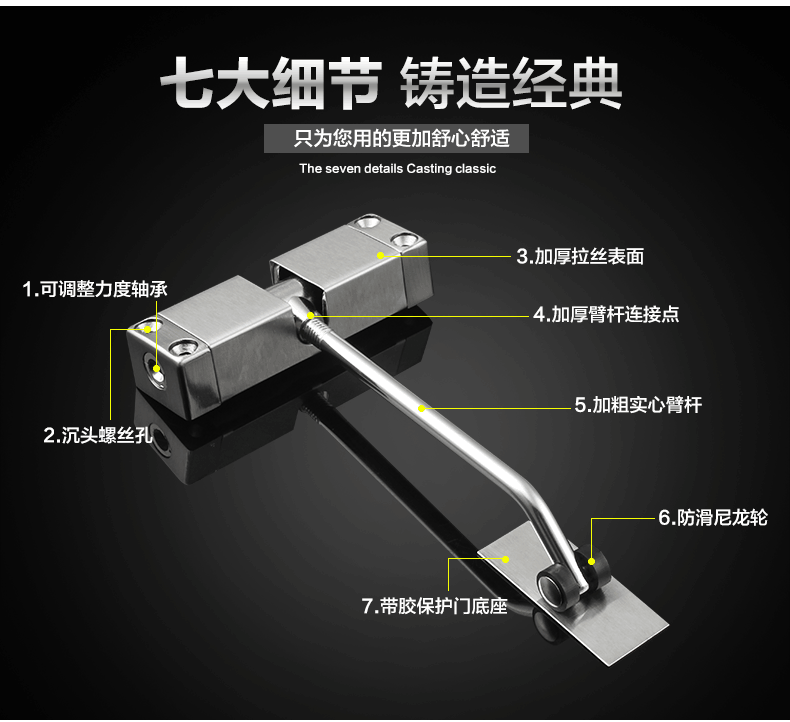 Simple Household Small Door Closers,Invisible Buffer Closed,Automatically Slowly Close Door Damper,Hotel Room Door Mute