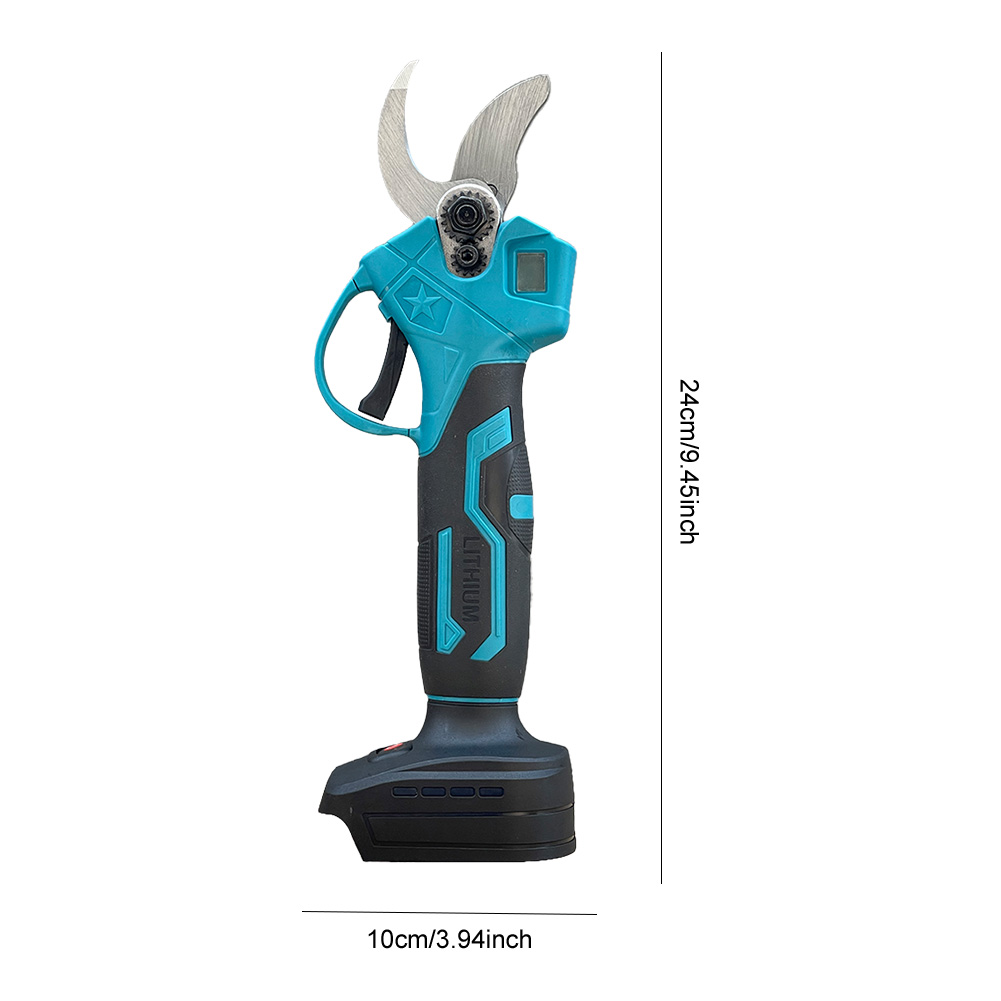 Bürstenlose elektrische Gartenschere, Gartenwerkzeug, wiederaufladbare Gartenschere, kabellose elektrische Obstbaumschere für Makita 21 V Akku: Rot/schwarz