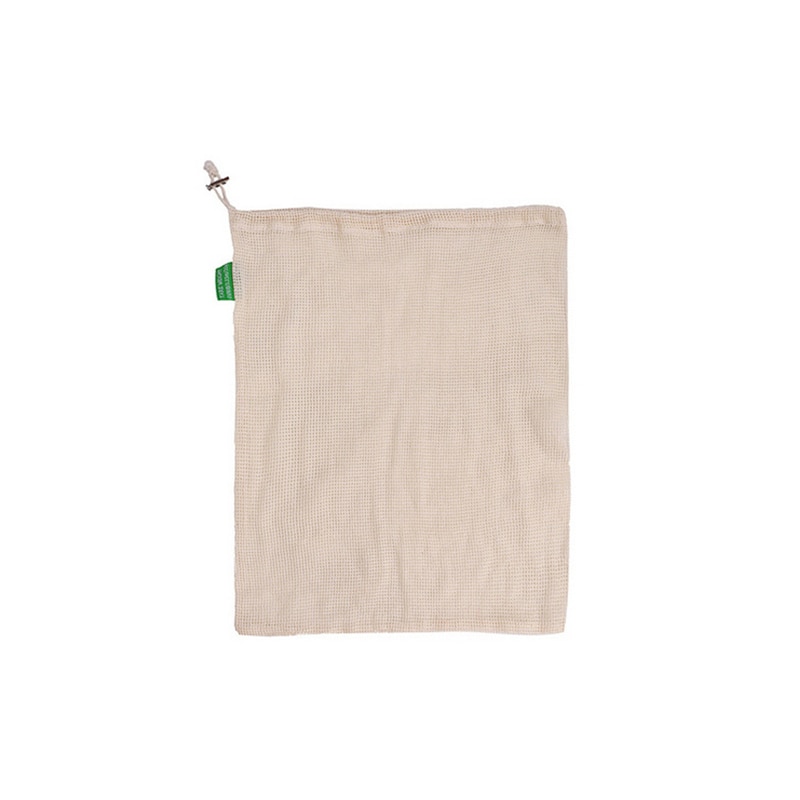 Natural Organic Cotton Mesh Production Of Shopping Bag Reusable Bags For Fruits And Vegetables Washable Eco-friendly Fruit Mesh: L 43x28cm