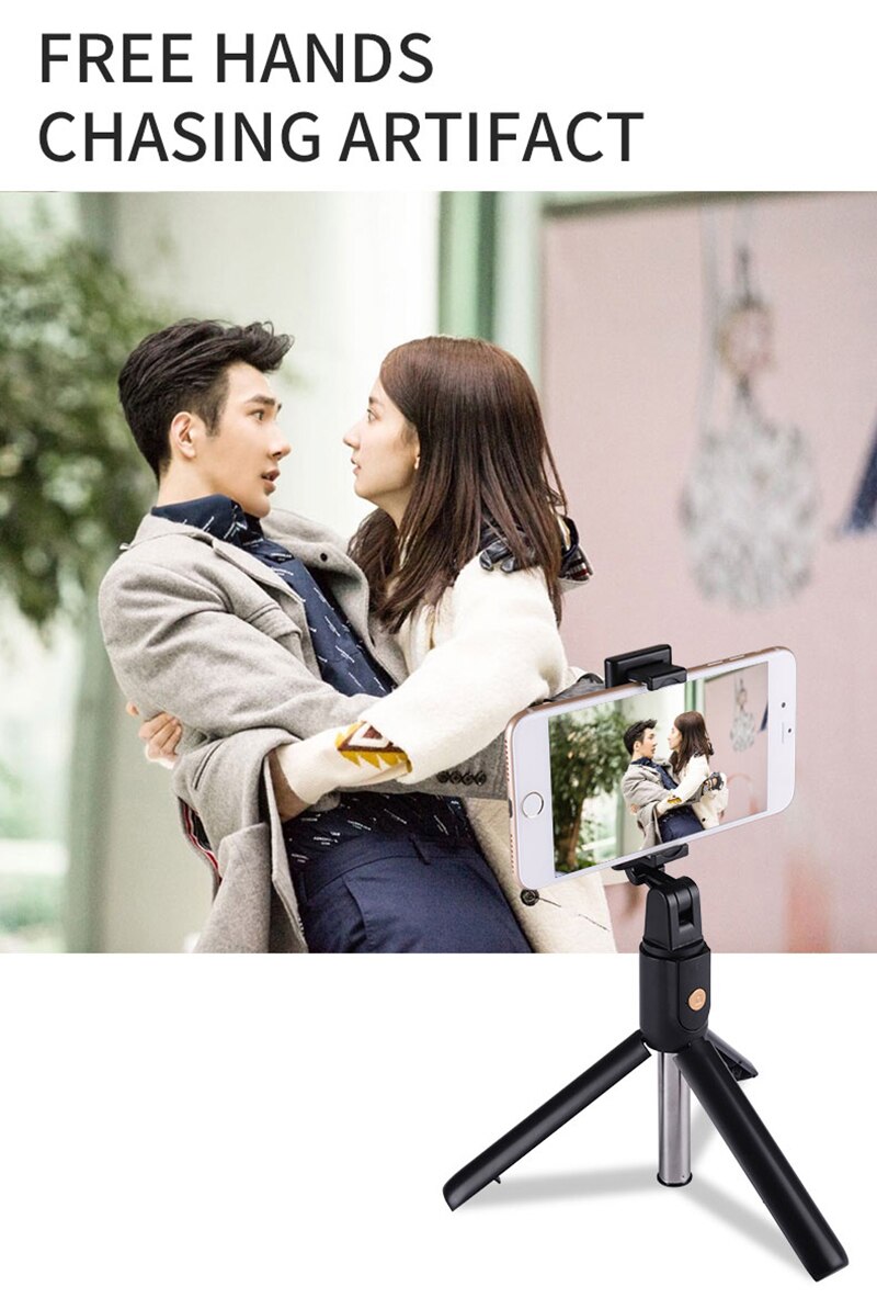 Wireless Bluetooth Selfie Stick for iphone Android for Huawei Foldable Handheld Monopod Shutter Remote Extendable Mini Tripod