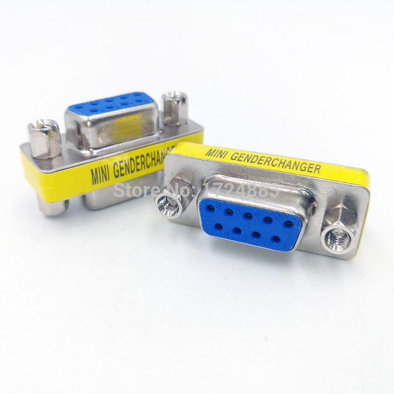 DB9/DB15 MINI Gender Changer adapter RS232 Com D-Sub to Male Female VGA plug connector 9 15pin