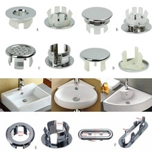 1Pcs Sink Gat Ronde Overloop Cover Keramische Potten Wastafel Sink Overloop Covers Keuken Hotels Badkamer Accessoires