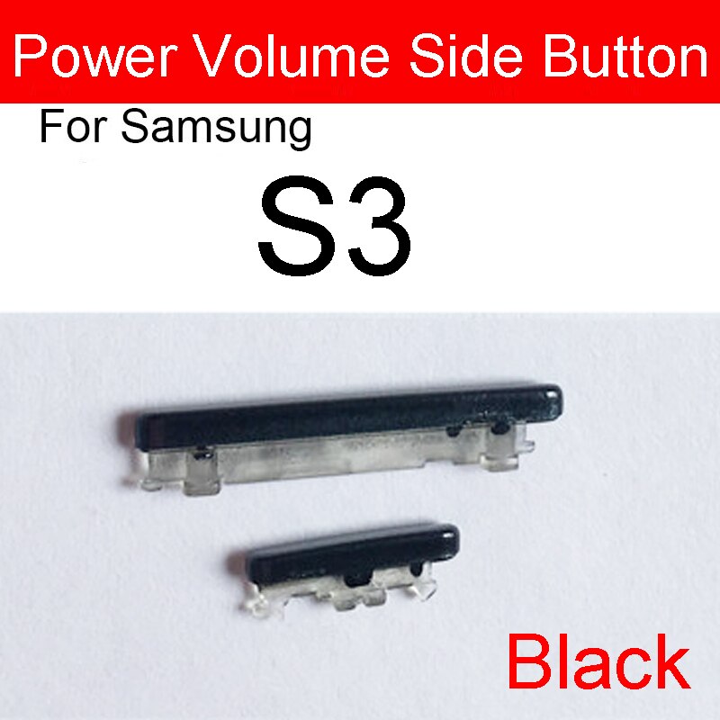 Botón lateral de encendido y volumen para Samsung Galaxy S3, I9300, I9305, I535, I747, T999, L710, 1 Juego (2 uds.)