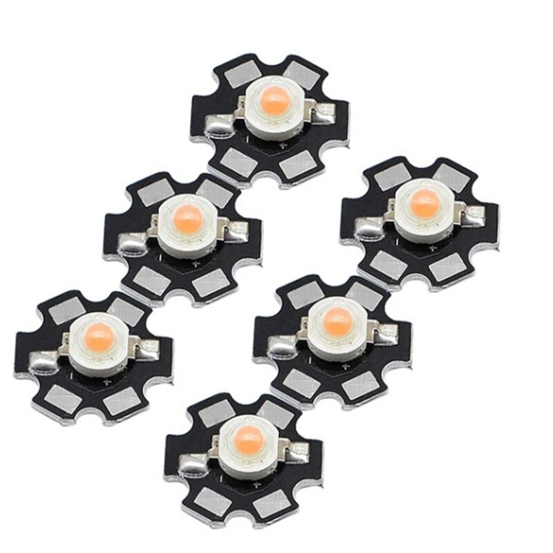 High Power LED Chip CREE 1W 3W LED Light Emitting Diode Warm White + 20mm Aluminum Star Base PCB LED Beads Spot Light Bulb 10pcs