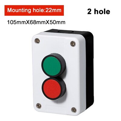 Arrow symbol indicates start and stop self-reset Momentary Waterproof button box switch emergency stop industrial control box: 2-2222