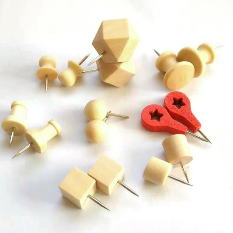 Map Markers Wooden Drawing Photo Wall Studs Cork Board Pins Thumbtack Pushpin Painting Tool Office School Supplies