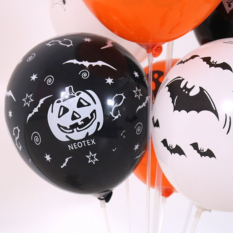 20Pcs Halloween Ballonnen Verdikte Latex Ballon Halloween Party Decoratie Achtergrond Arrangement Ballonnen 12 Inch