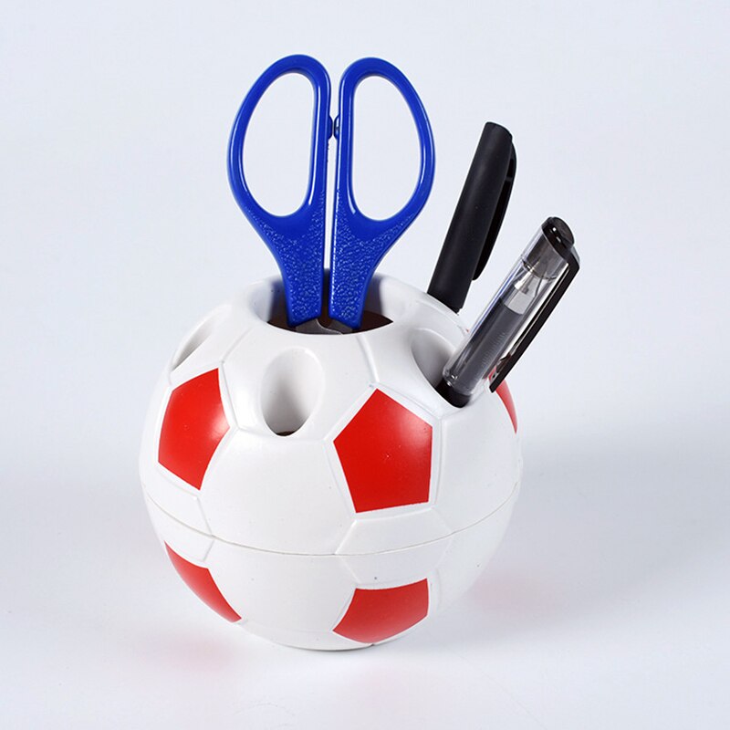 Multifunctionele Voetbal Vormige Houder Voetbal Vorm Make-Up Borstel Houders Bureau Tafel Home Office Slaapkamer Decoratie Benodigdheden