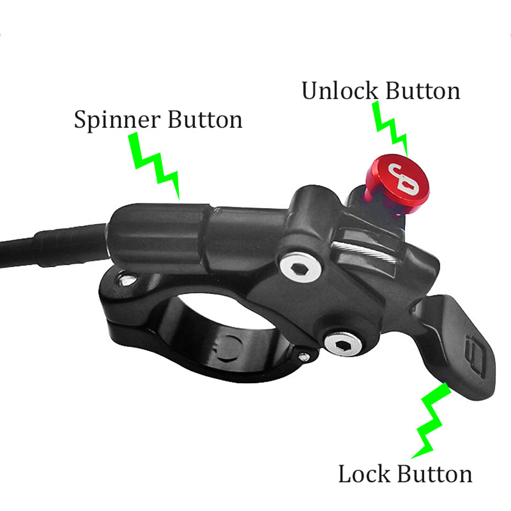 Mtb Fiets Afstandsbediening Lockout Hendel Kabel Bediening Voorvork Schakelaar Luchtvork Draad Controller Fiets Accessoires