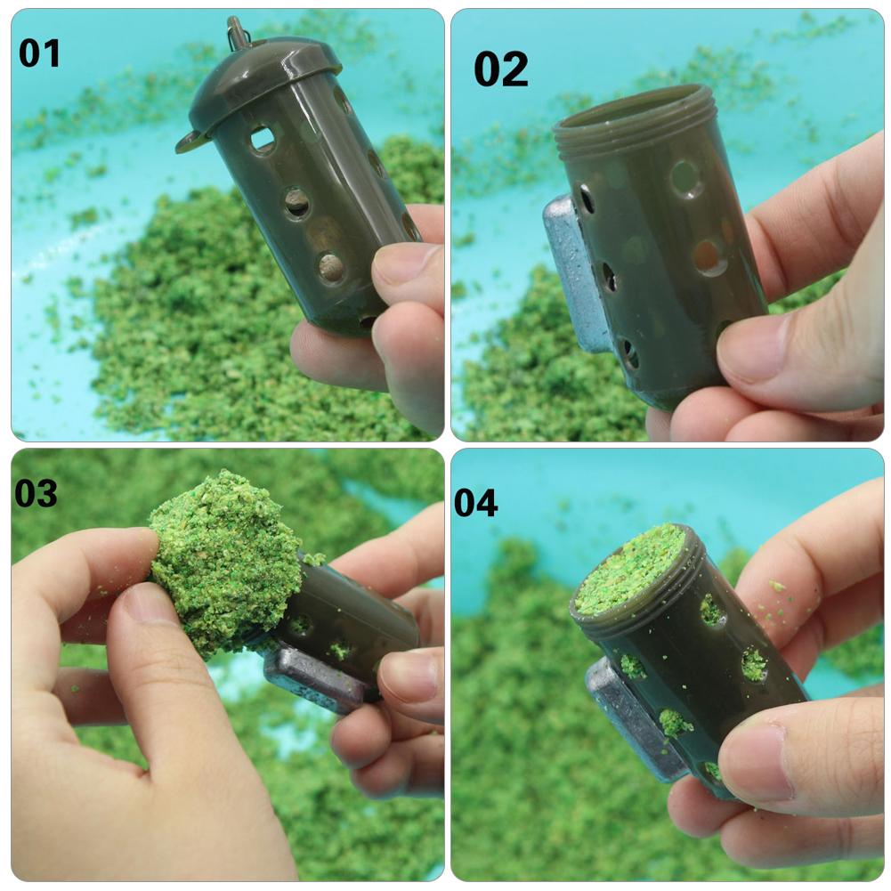 Alimentador de carpas para Pesca, herramienta para cebo, jaula, señuelo, dispositivo para pozo con Pellet de plomo, aparejo de Pesca, Pesca, jaula de alimentación, fundición