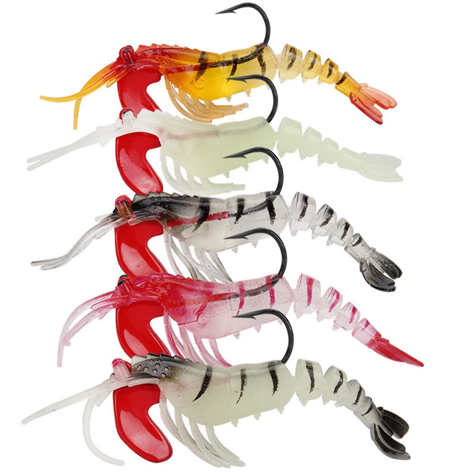 Jig Head Shrimp Carp Fishing Lure Accessories isca Artificial Bait Wobbler 9cm 13g Swimbaits Segment Crankbait