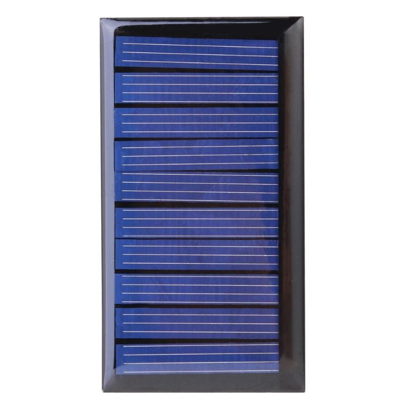 VODOOL Outdoor Solar Advertising 0.3W 5V 60mA Solar Panel Polycrystalline Solar Cell Panel for 3.6V Battery Charger Accessories: 1pc