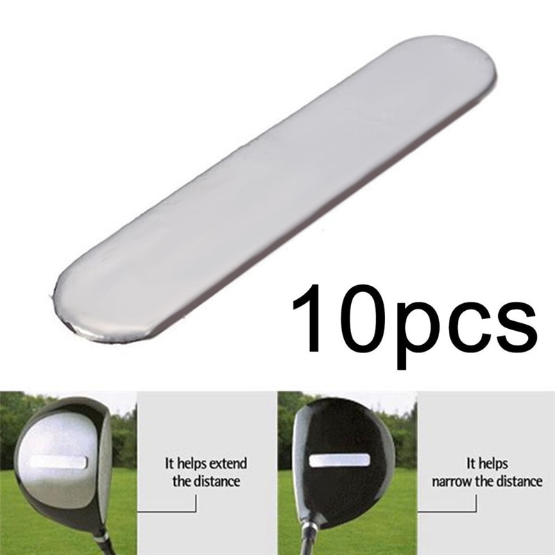 10 stks/pak Golf Club Lood Tape Strips Toe te Voegen Swing Gewicht voor Golf Club Tennisracket Iron Putter Golf Accessoires