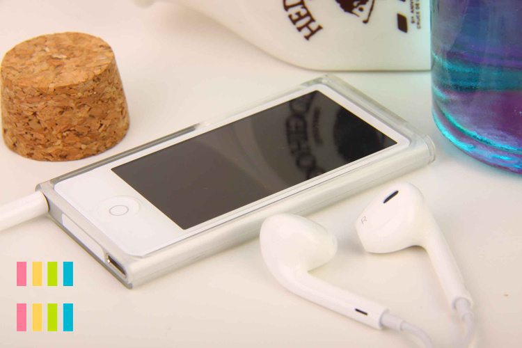 Case Voor Ipod Nano 7 Cover Candy Kleur Soft Tpu Siliconen Case Voor Apple Ipod Nano 7 7th Generatie Case: WHITE