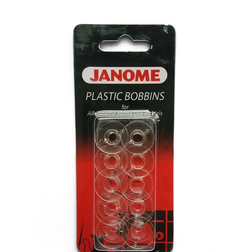 Janome plastspoler  x10 in pakke til alle janome hjemmebrug model 200122005