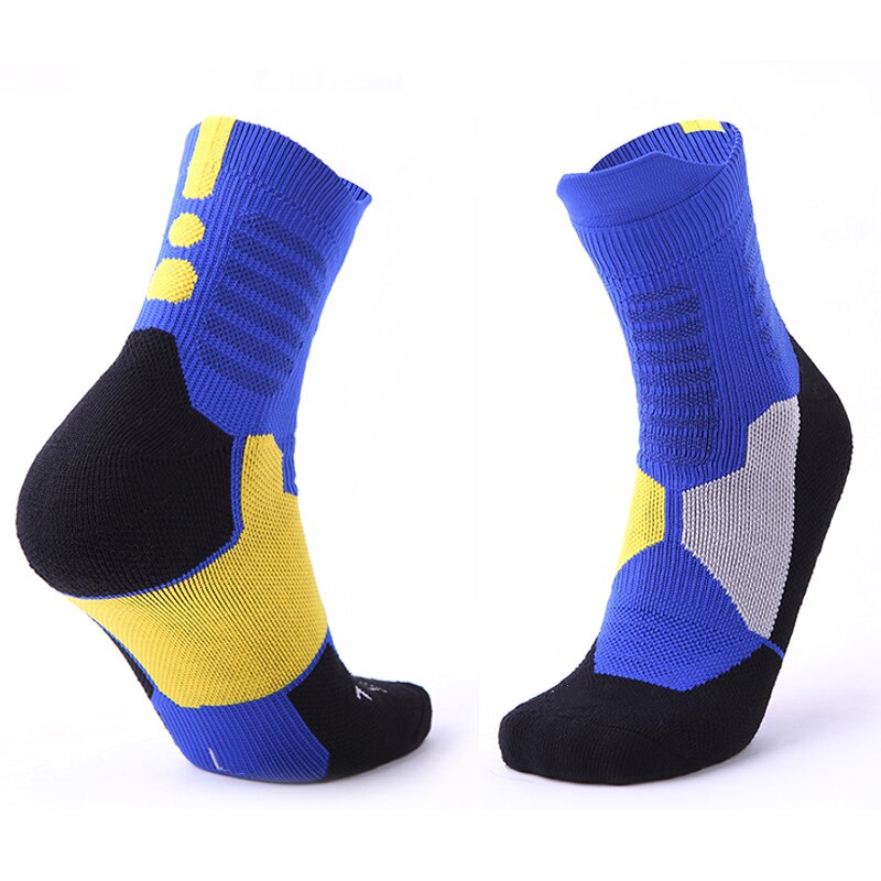 Brothock basketball socken strümpfe professionelle elite engen training handtuch dicken schweiß-saugfähigen sport socken männliche strümpfe: Blue