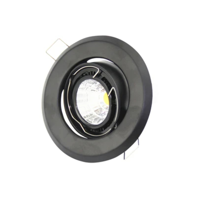 LED Spot Light Zwart/Wit LED Downlights Frame Ronde Armatuur Houders Verstelbaar voor MR16 GU10 Lamphouder Verzonken