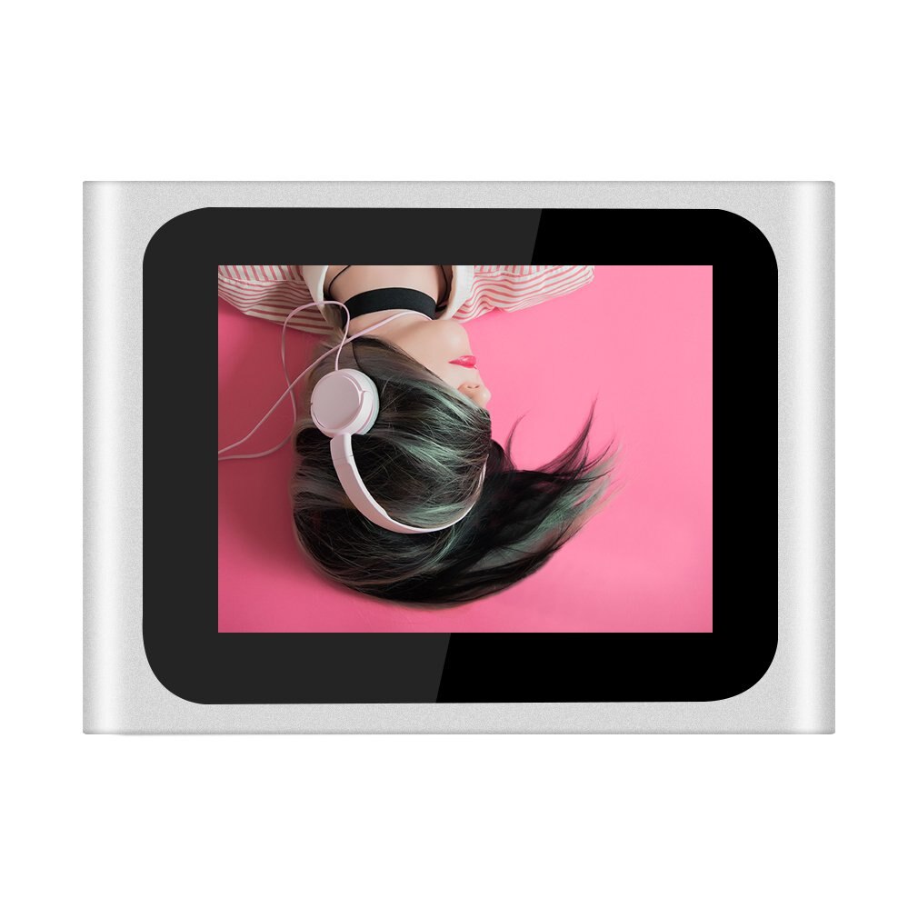 Portable 1.8 Inch LCD Screen Display 6th Generation Music Media Video Movie FM Radio MP4 Player xiugai qudiao 16G: Sliver