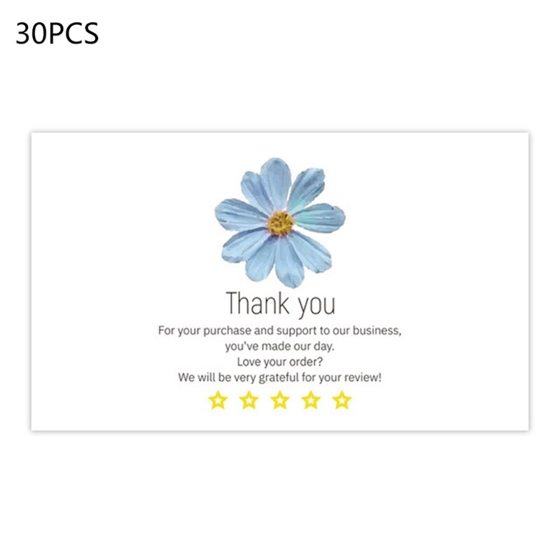 YYSD 30pcs Thank You Card Thank You for Your Order Card Thanks Greeting Cards Appreciation Card for Small Business: 6