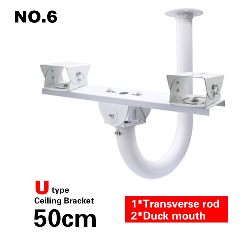 CCTV Telescopic Bracket Extension 40-60cm Adjustable Double Camera Lifting Support Flexible T-shaped Vertical Pole Mount
