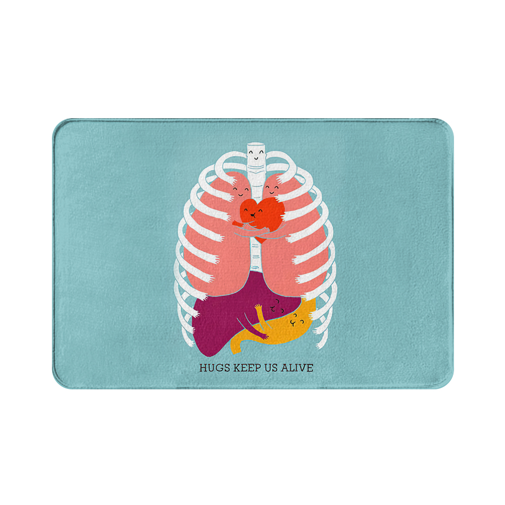 Alfombra con forma de corazón para decoración del hogar, felpudo absorbente, antideslizante, para entrada de baño, interior, cocina, 1 pieza