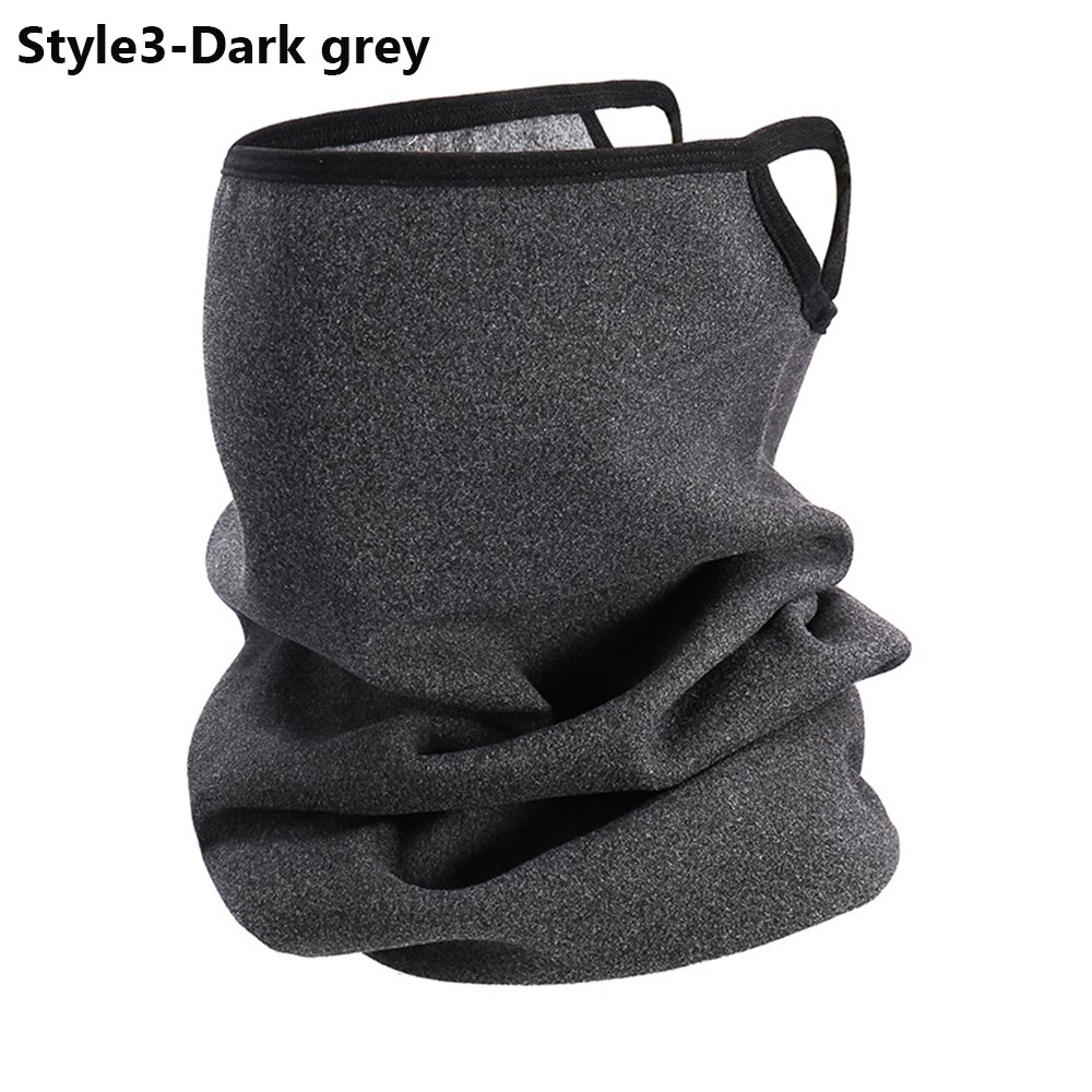 1PC Unisex Winter Wind-proof Face Mask Neck Warmer Cycling Bandana Caps Magic Bandana Scarf Outdoor Sports Motorcycle Headwear: Style3	Dark grey