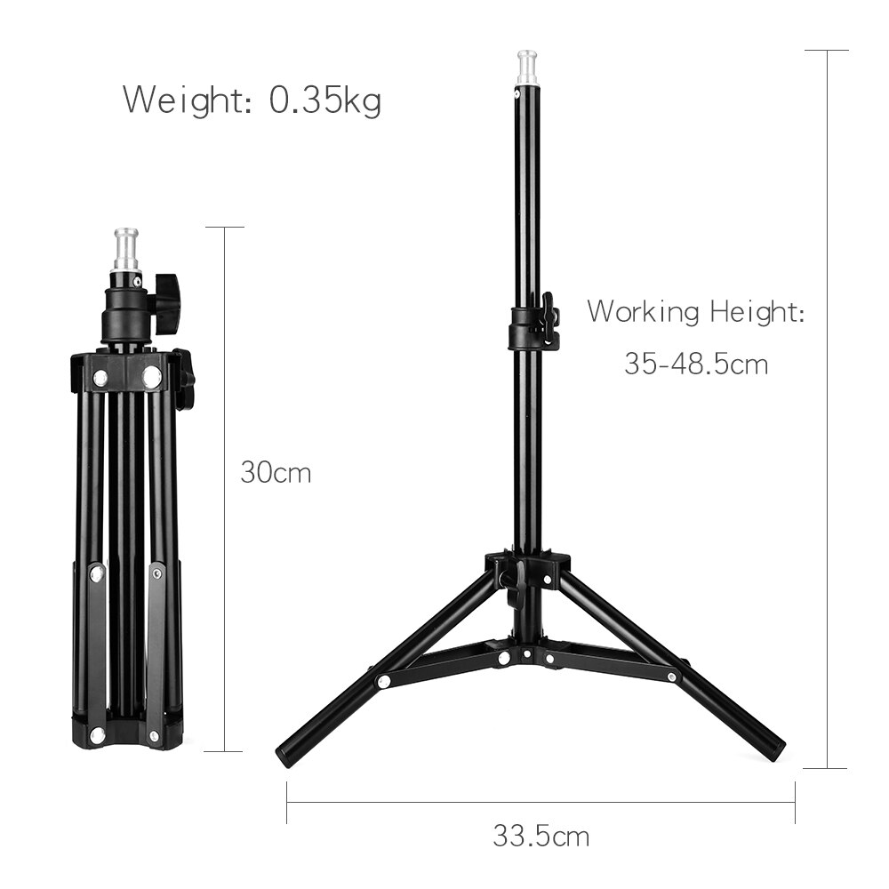 Support de fond de trépied de Support de lumière de 45 cm pour l'éclairage photographique de Studio parapluies de Softbox de Flash vidéo