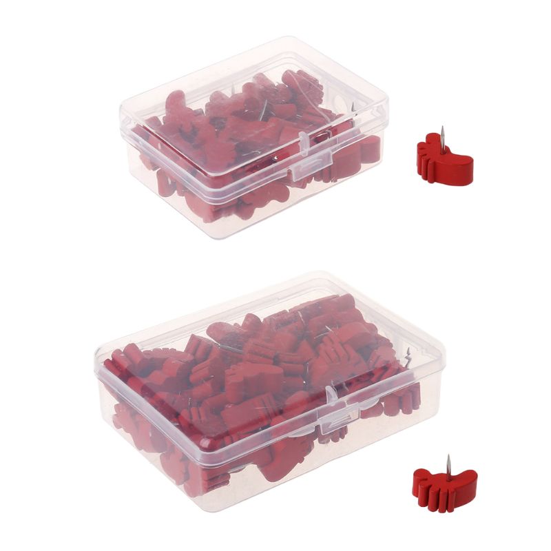 25/50 pces pé de madeira desenho foto parede parafusos cortiça placa pinos thumbtack pushpins g92e