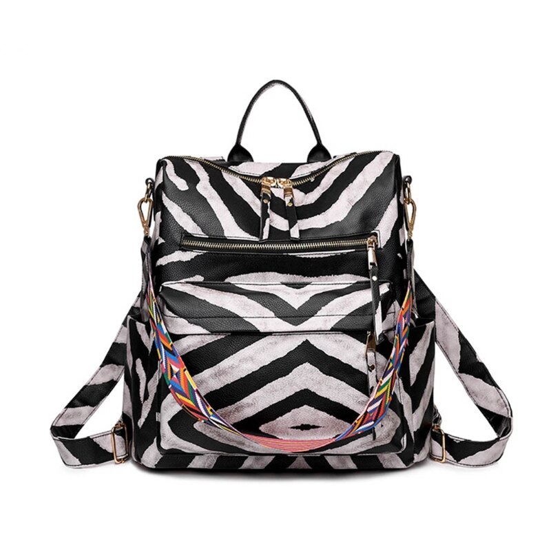 Vrouwen Rugzak Pu Anti-Diefstal Toevallige Schoudertas Mode Dames Satchel Tassen M68C: 1