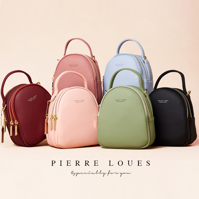 YIZHONG cuir Mini sac à dos sac à main pour femmes dames Bookbag multi-fonction luxe sac à bandoulière Messgner sacs Mochila Feminina
