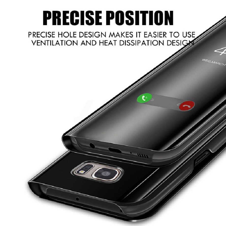 Honor 7s Case Smart Mirror Flip Cases Cover for Huawei Honor 7s Dra-lx5 5.45inches Plain CYTANH