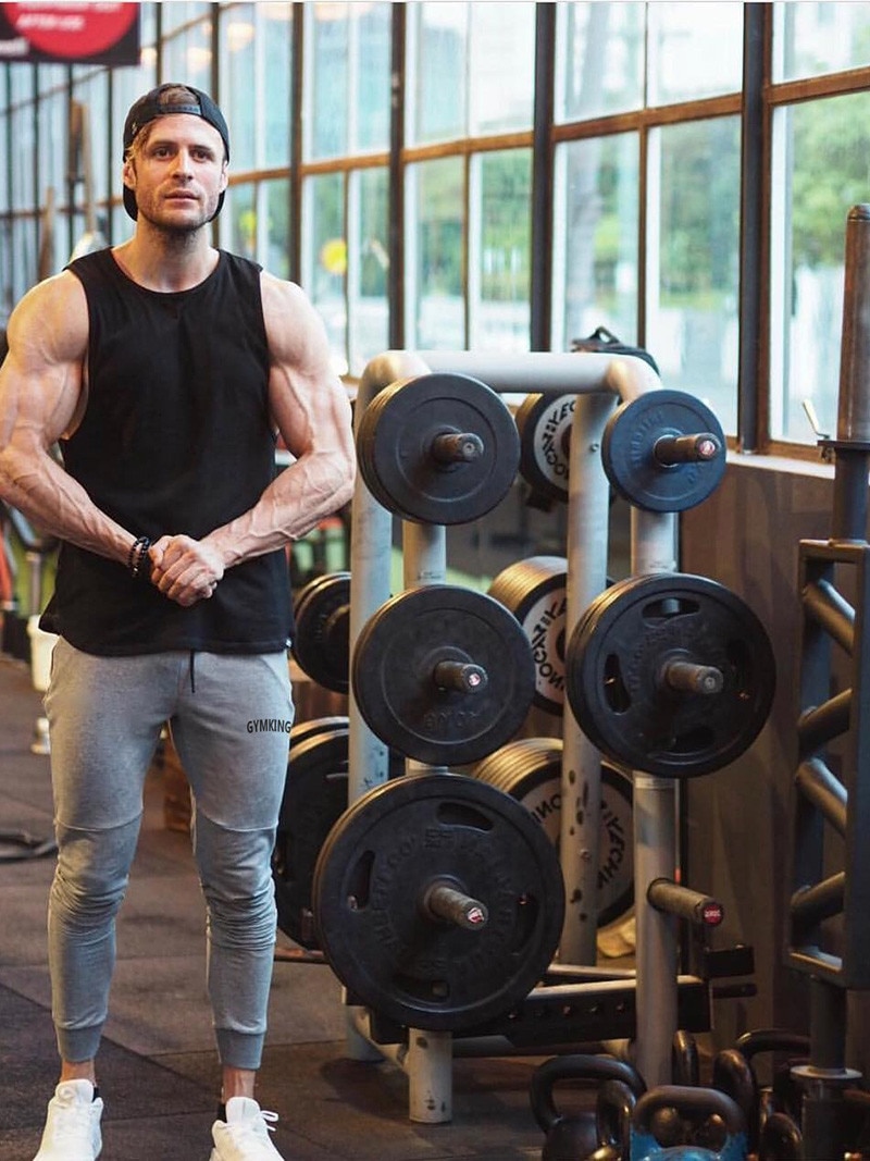 Herre joggerbukser skinny casual bukser bukser top herre joggingbukser